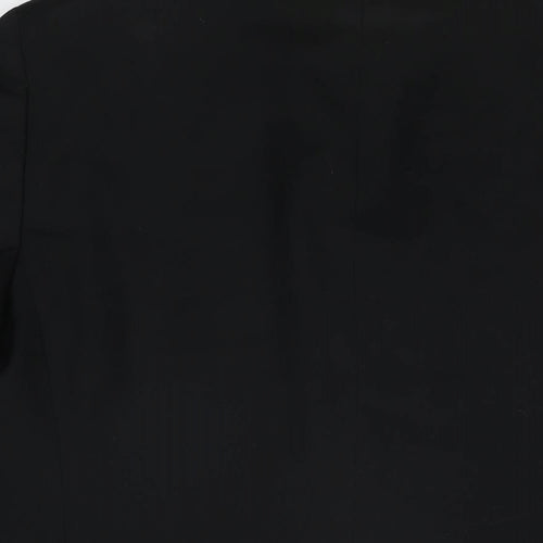 One Six Five Mens Black Polyester Jacket Suit Jacket Size 40 Regular