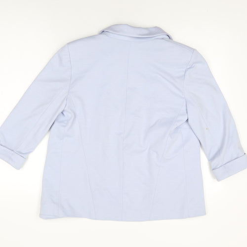 Topshop Womens Blue Jacket Blazer Size 10
