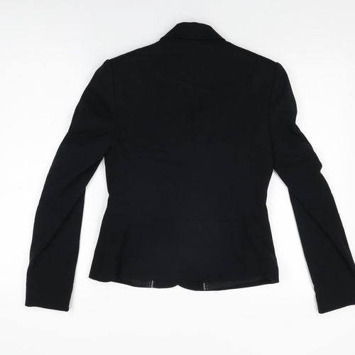 Marks and Spencer Womens Black Polyester Jacket Blazer Size 8