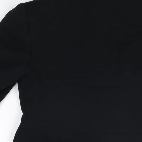 Marks and Spencer Womens Black Polyester Jacket Blazer Size 8