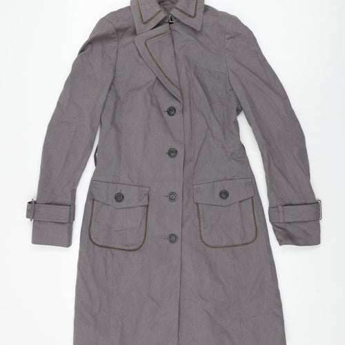 Espirit Womens Purple Overcoat Coat Size 10 Button