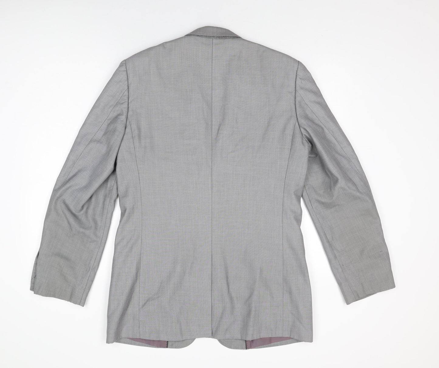 Butler & Webb Mens Grey Polyester Jacket Suit Jacket Size 40 Regular