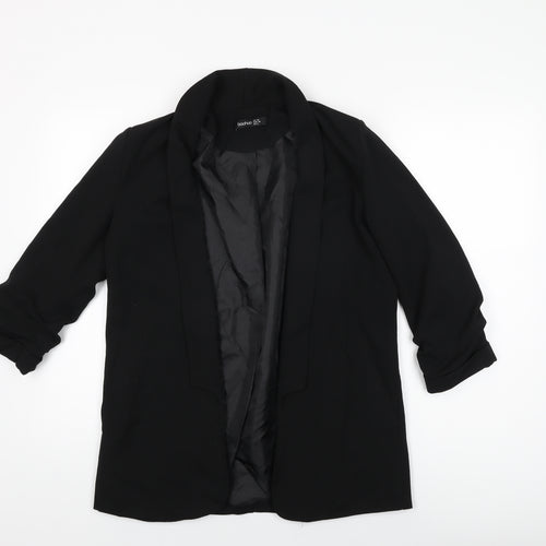 Boohoo Womens Black Jacket Blazer Size 10