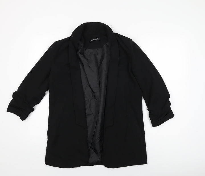 Boohoo Womens Black Jacket Blazer Size 10