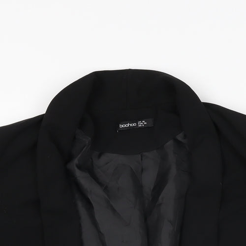Boohoo Womens Black Jacket Blazer Size 10