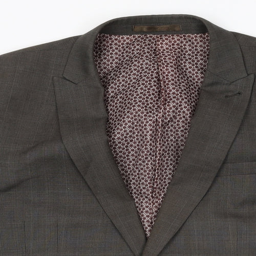 NEXT Mens Grey Polyester Jacket Suit Jacket Size 40 Regular