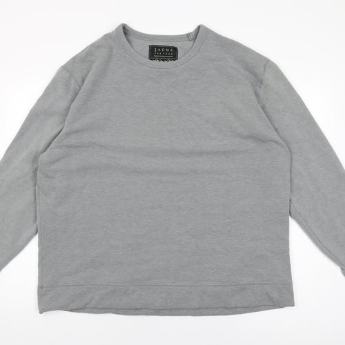 JACHS Mens Grey Polyester Pullover Sweatshirt Size 2XL