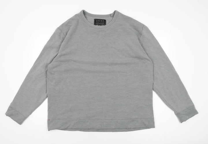 JACHS Mens Grey Polyester Pullover Sweatshirt Size 2XL