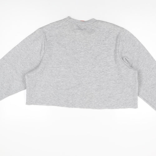 Slazenger Womens Grey Polyester Pullover Sweatshirt Size L Pullover