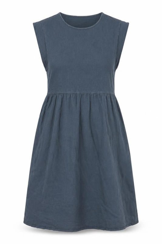 Front view of Next women’s grey cotton a-line, size UK 12, round neck pullover
