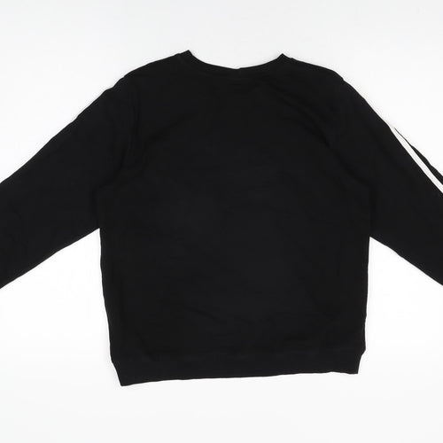 ASOS Womens Black Cotton Pullover Sweatshirt Size 10 Pullover