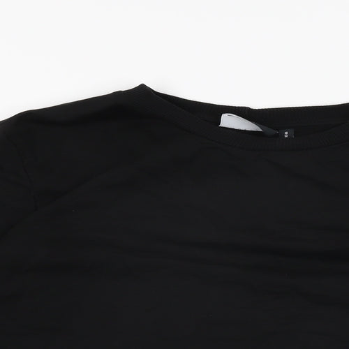ASOS Womens Black Cotton Pullover Sweatshirt Size 10 Pullover
