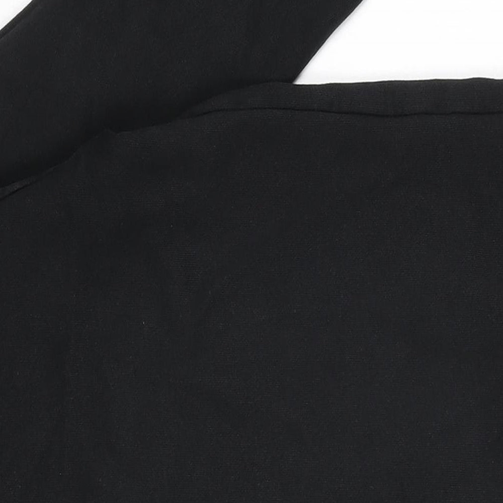 adidas Mens Black Cotton Pullover Sweatshirt Size XS