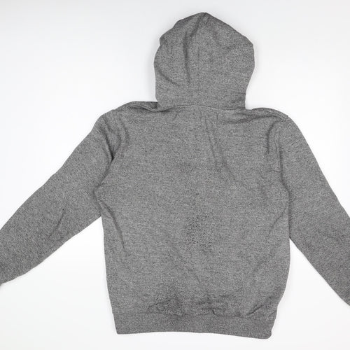 H&M Mens Grey Cotton Full Zip Hoodie Size M