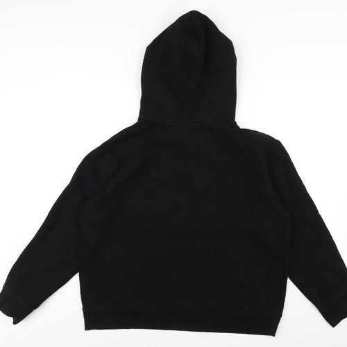 H&M Womens Black Cotton Pullover Hoodie Size M Pullover