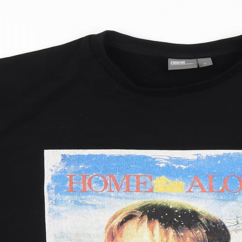 ASOS Mens Black Cotton Pullover Sweatshirt Size XL - Home Alone