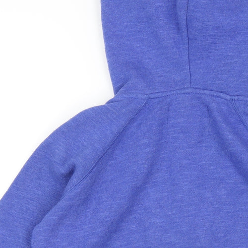 Jack Wills Womens Blue Cotton Full Zip Hoodie Size 10 Zip