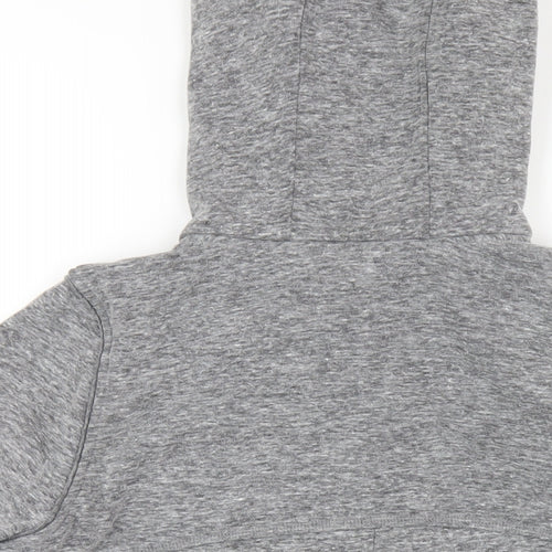 Mint Velvet Womens Grey Cotton Full Zip Hoodie Size 14 Zip