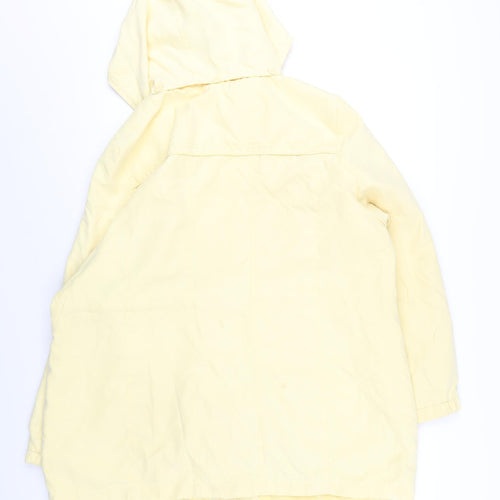 Bonmarché Womens Yellow Rain Coat Coat Size L Zip