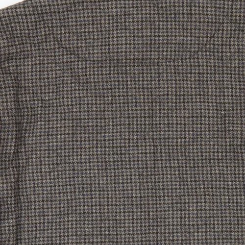 Sterling Mens Brown Plaid Quilted Coat Size S Zip