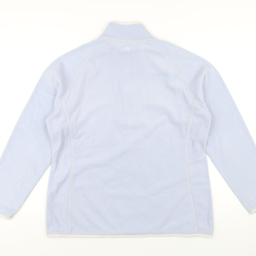 Mountain Warehouse Womens Blue Polyester Pullover Sweatshirt Size 16 Zip