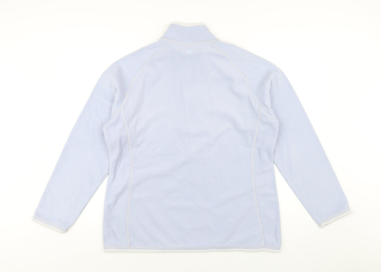 Mountain Warehouse Womens Blue Polyester Pullover Sweatshirt Size 16 Zip