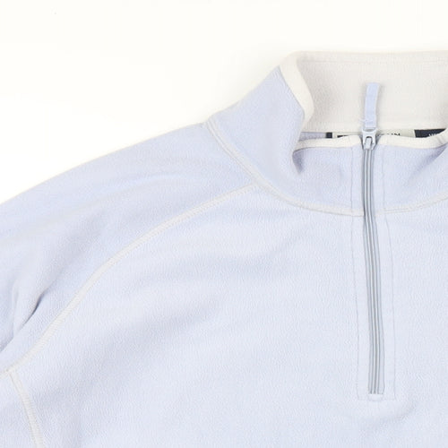Mountain Warehouse Womens Blue Polyester Pullover Sweatshirt Size 16 Zip