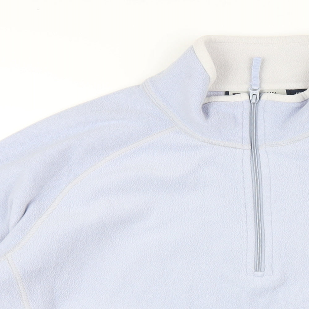Mountain Warehouse Womens Blue Polyester Pullover Sweatshirt Size 16 Zip