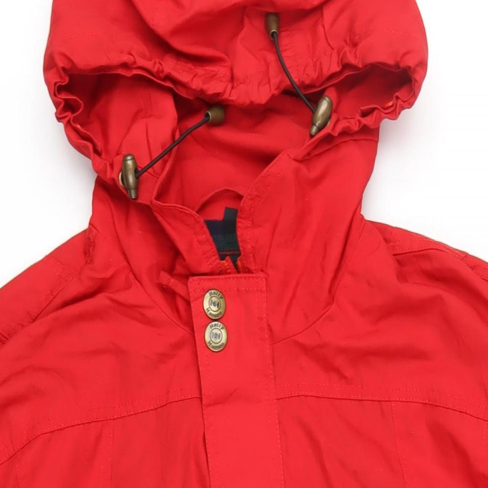 Helly Hansen Mens Red Rain Coat Coat Size XL Zip