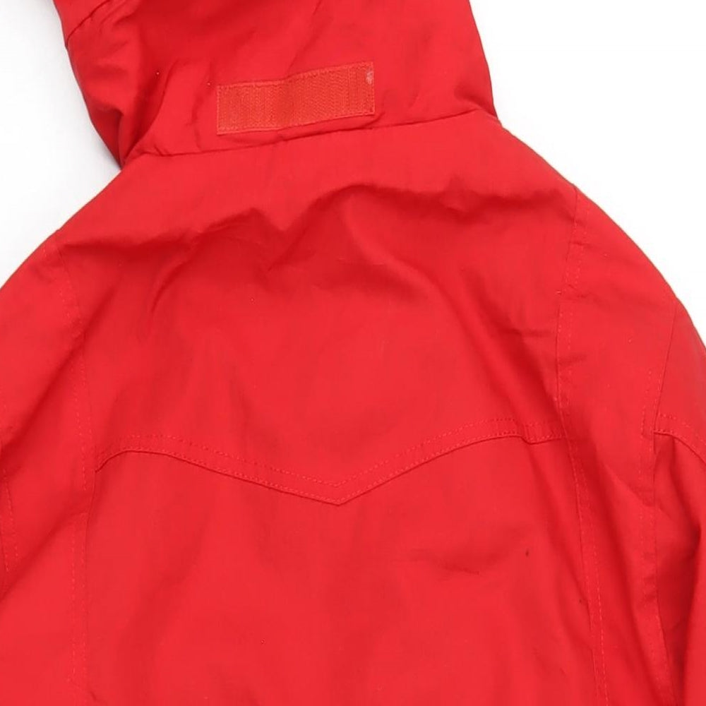 Helly Hansen Mens Red Rain Coat Coat Size XL Zip