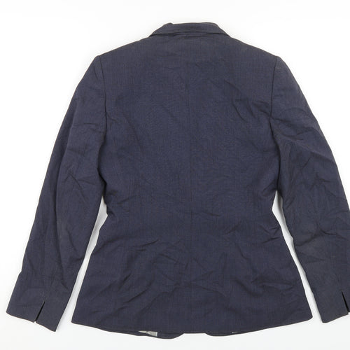 Next Level Womens Blue Polyester Jacket Blazer Size 8