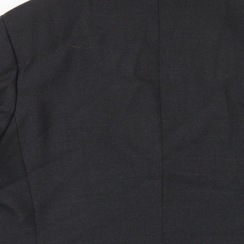 Lavel Mens Grey Wool Jacket Blazer Size 46 Regular