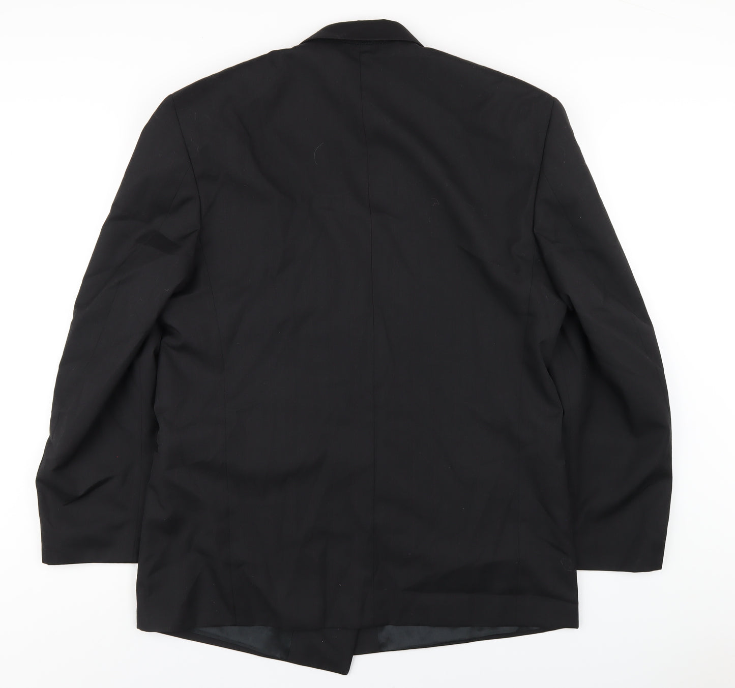 Horne Brothers Mens Black Polyester Jacket Blazer Size 42 Regular