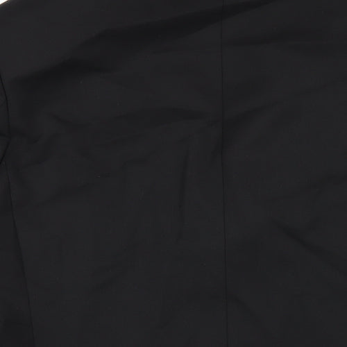 Marks and Spencer Mens Black Polyester Jacket Blazer Size 42 Regular