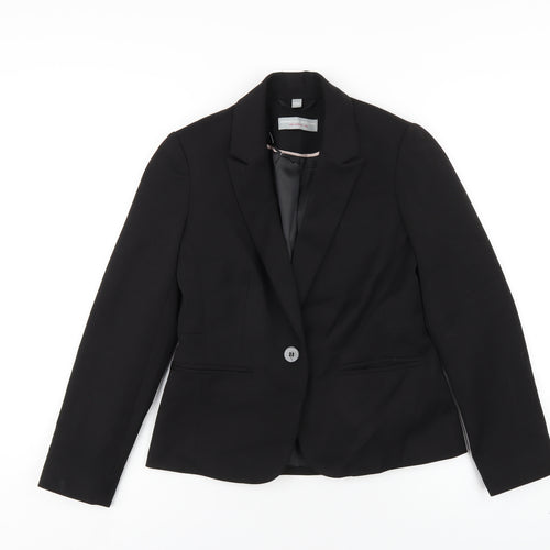 Dorothy Perkins Womens Black Polyester Jacket Blazer Size 6