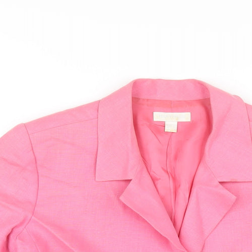 Tina Taylor Womens Pink Jacket Size 12 Button