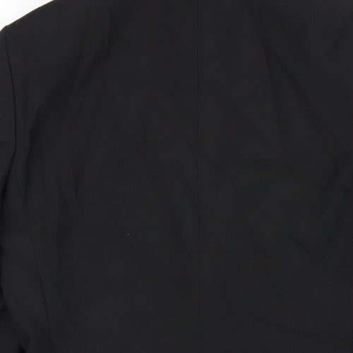 NEXT Mens Black Polyester Jacket Blazer Size 36 Regular