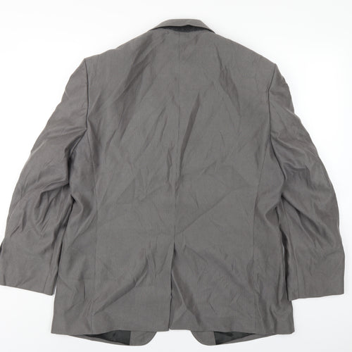 Marks and Spencer Mens Grey Polyester Jacket Blazer Size 42 Regular