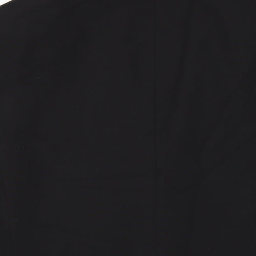 Marks and Spencer Mens Black Polyester Jacket Blazer Size 42 Regular