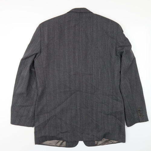 Van Gils Mens Grey Wool Jacket Blazer Size 40 Regular