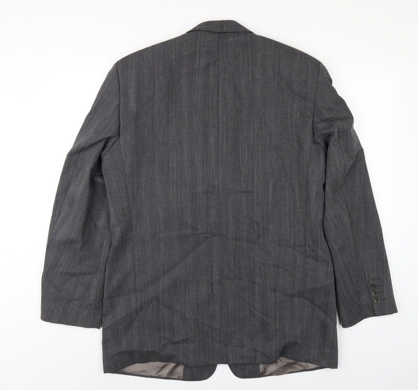 Van Gils Mens Grey Wool Jacket Blazer Size 40 Regular