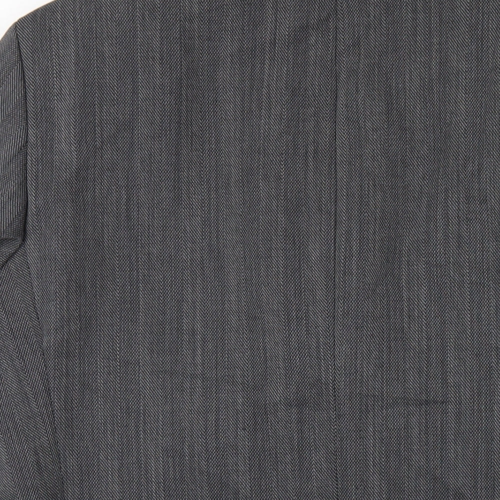 Van Gils Mens Grey Wool Jacket Blazer Size 40 Regular