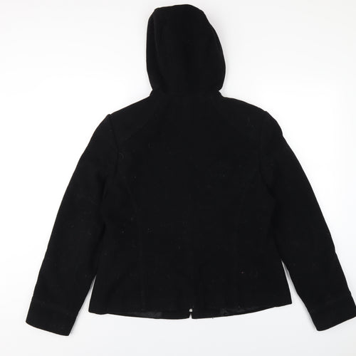 Dorothy Perkins Womens Black Jacket Coat Size 14 Zip