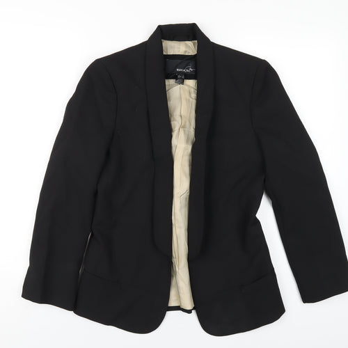 Mango Womens Black Polyester Jacket Blazer Size S