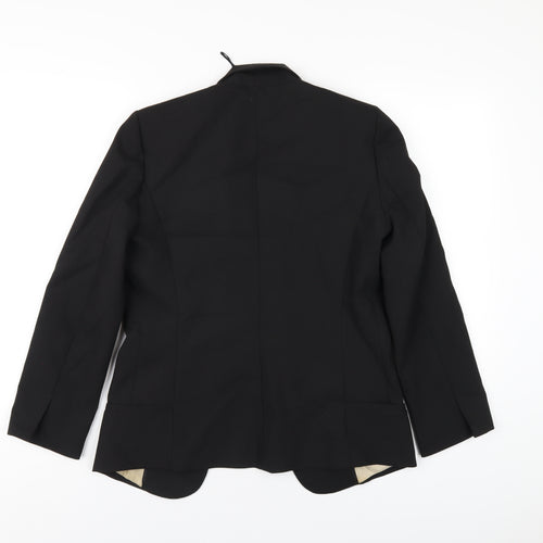 Mango Womens Black Polyester Jacket Blazer Size S