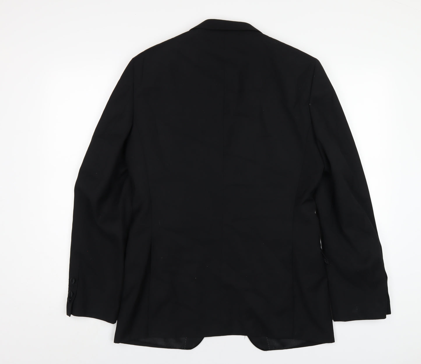 OneSix5ive Mens Black Polyester Jacket Blazer Size 38 Regular