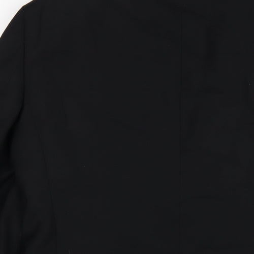 OneSix5ive Mens Black Polyester Jacket Blazer Size 38 Regular