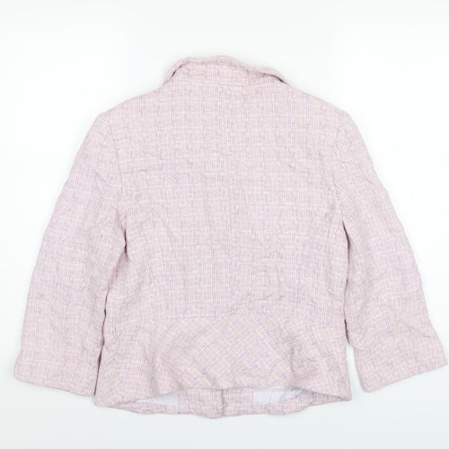 Kaliko Womens Purple Jacket Coat Size 14 Button