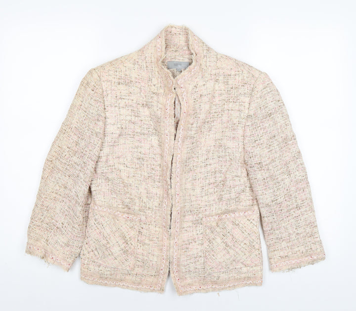 Marks and Spencer Womens Beige Jacket Size 12 Hook & Eye