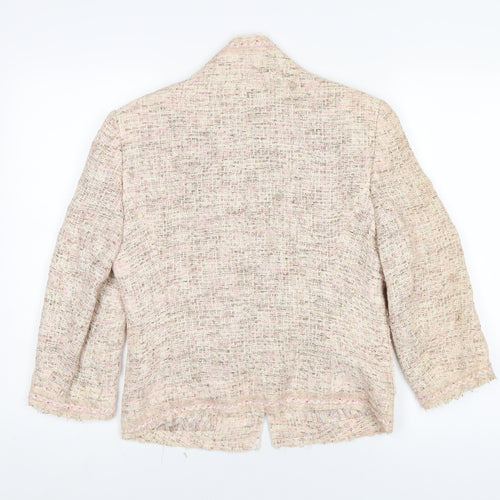 Marks and Spencer Womens Beige Jacket Size 12 Hook & Eye